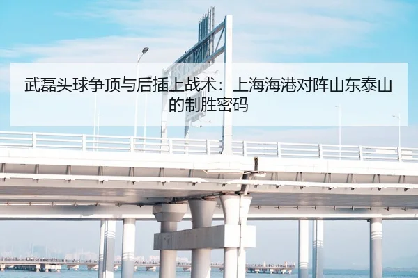 武磊头球争顶与后插上战术：上海海港对阵山东泰山的制胜密码